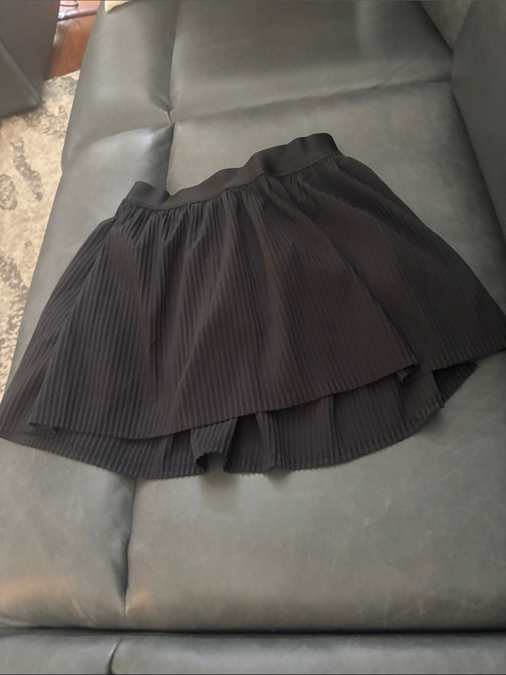 all in motion Black Layered Pleated Skater Skirt